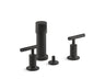 Purist® Vertical spray bidet faucet with lever handles