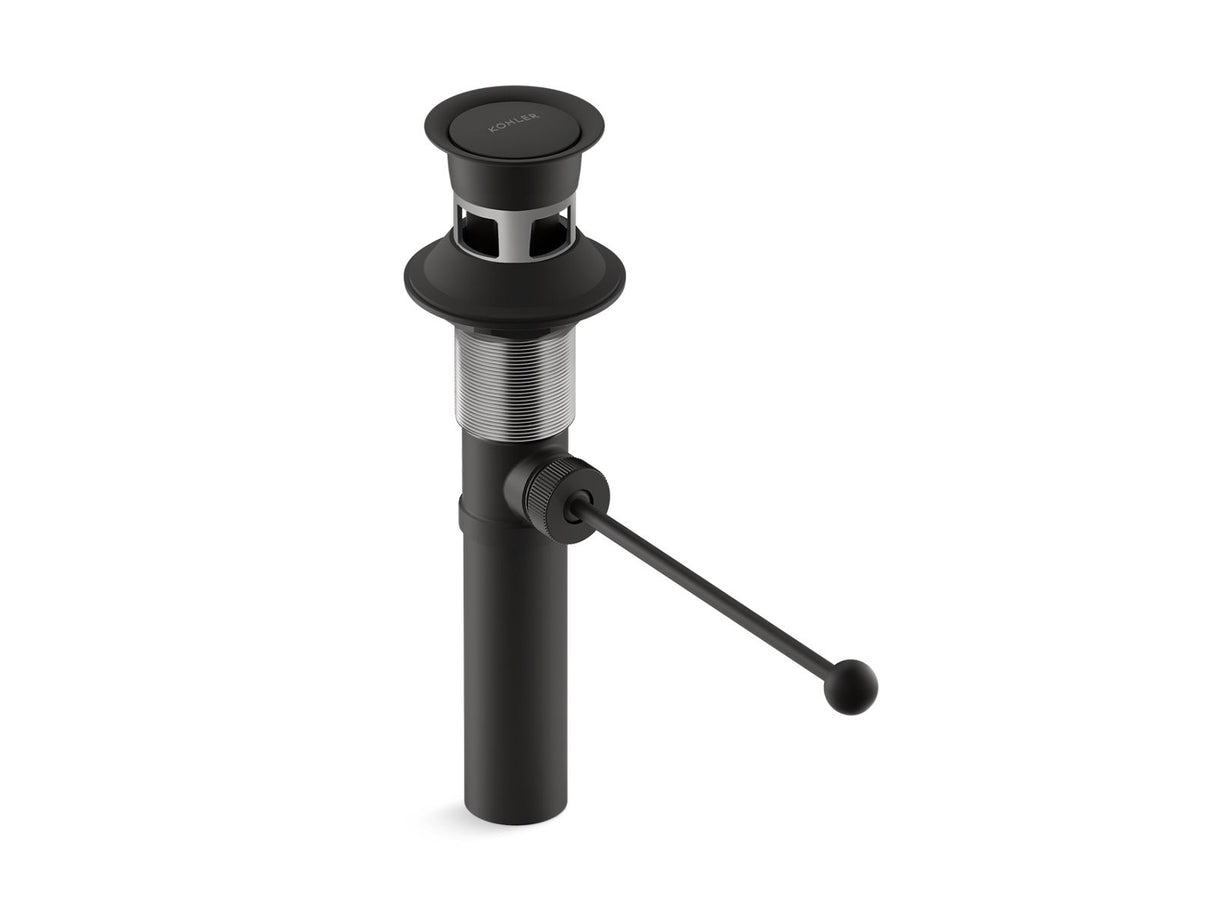 Premier pop-up drain, exposed, with overflow