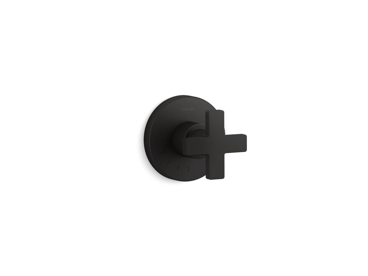 Composed® MasterShower® volume control valve trim with cross handle