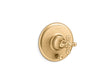 Artifacts® Rite-Temp® valve trim with push-button diverter and cross handle