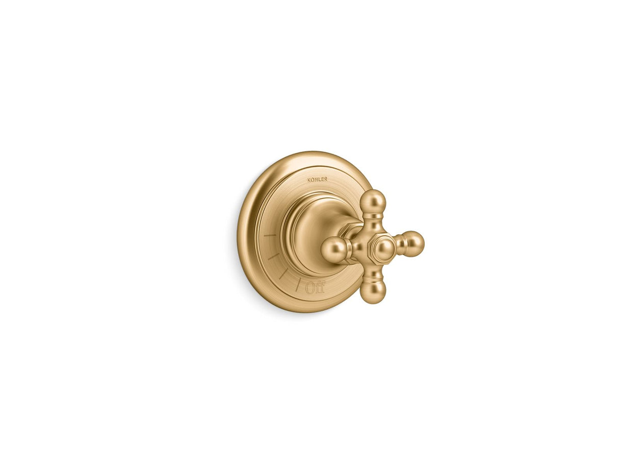 Artifacts® MasterShower® volume control valve trim with cross handle
