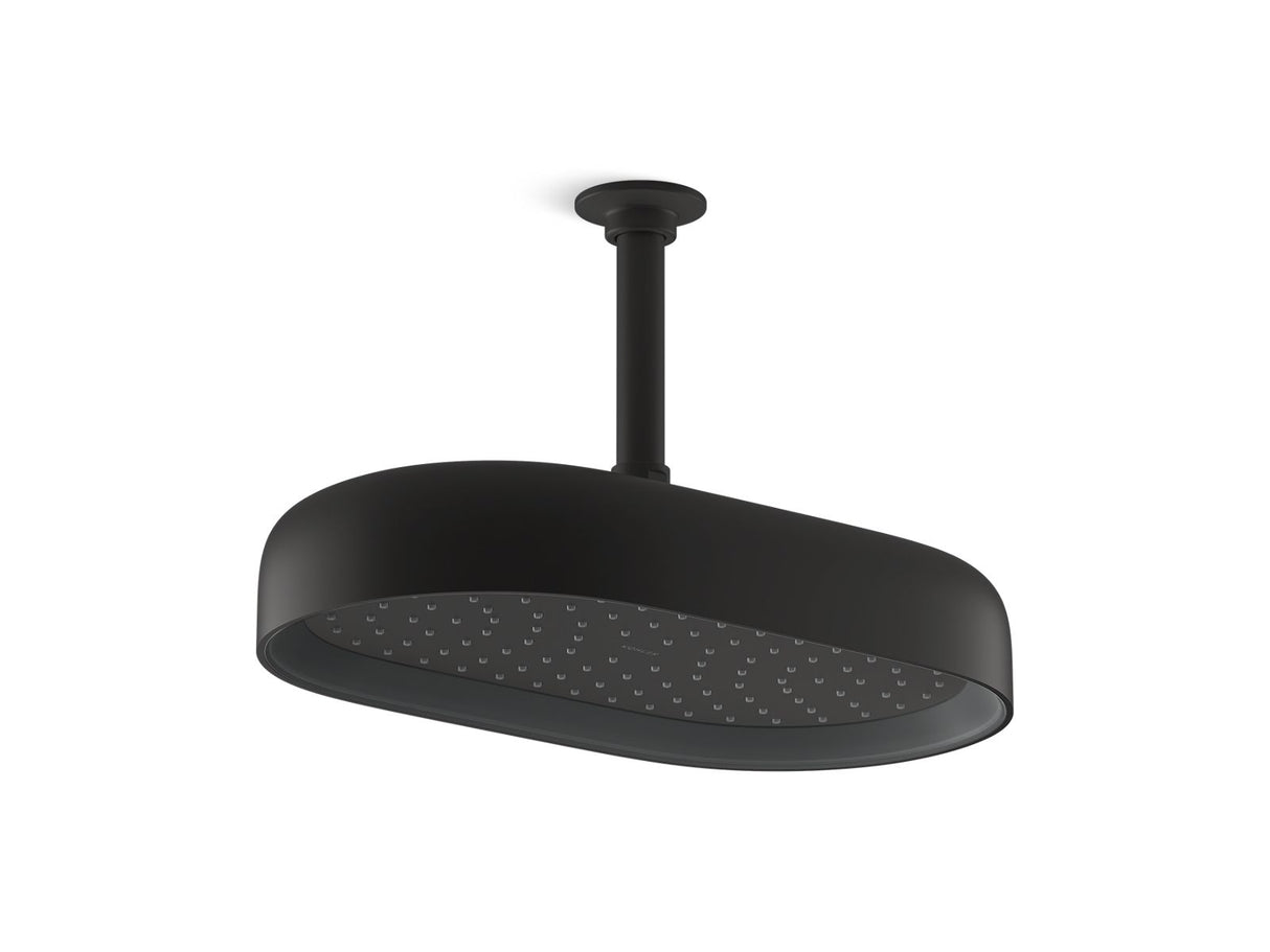 Statement® Oblong 14" single-function rainhead, 2.5 gpm