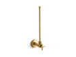 1/2" NPT angle supply with stop with cross handle and annealed vertical tube