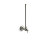1/2" NPT angle supply with stop with cross handle and annealed vertical tube