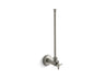 1/2" NPT angle supply with stop with cross handle and annealed vertical tube