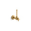1/2" angle supply with stop, cross handle and rigid vertical tube