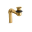Bathroom sink offset drain with open strainer