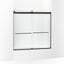 Levity® 56-5/8"-59-5/8" W x 59-3/4" H bypass bath door with 1/4"-thick Crystal Clear glass