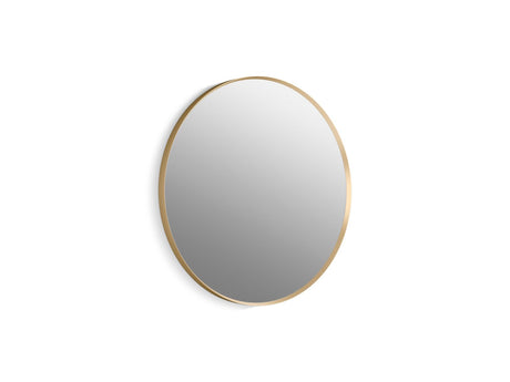 Essential 28" round framed mirror