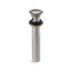 Clicker drain with overflow