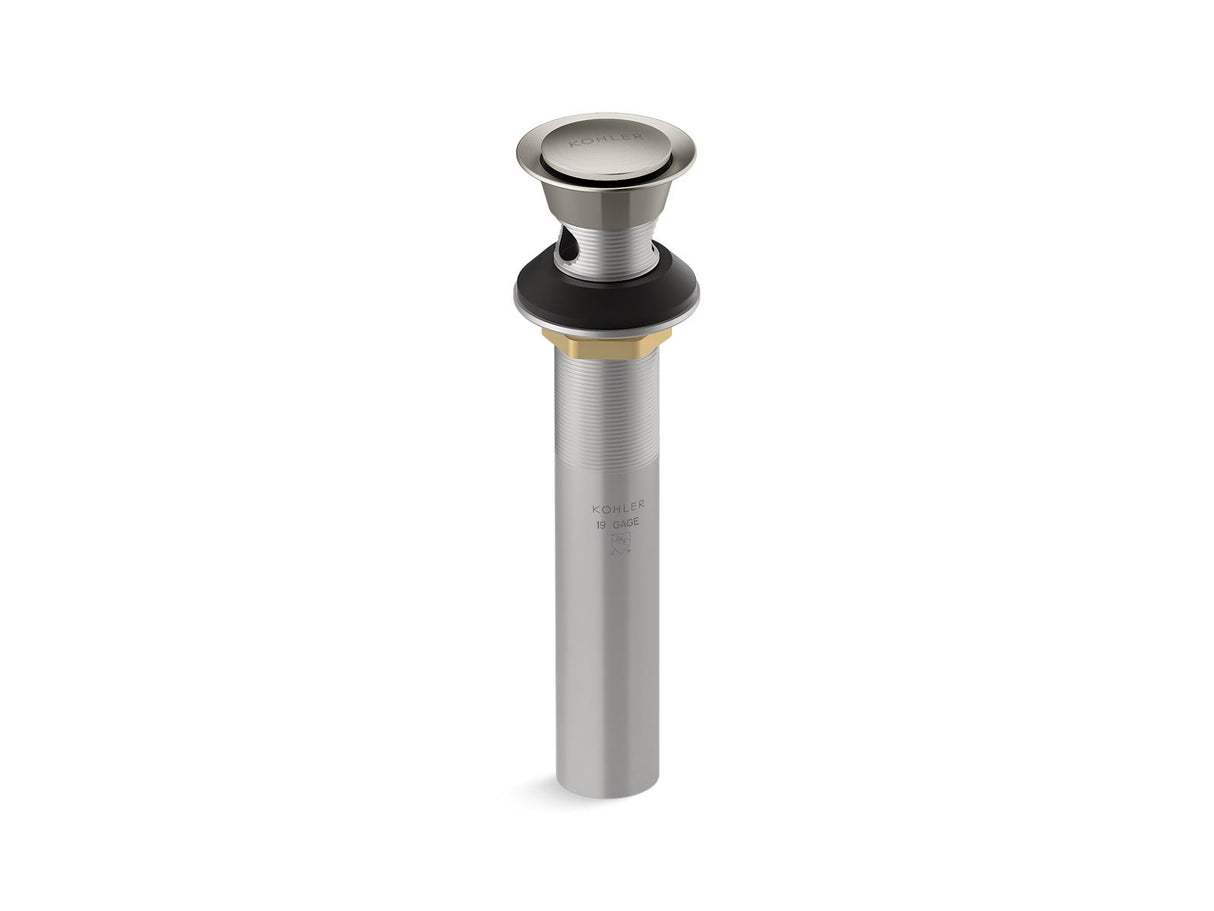 Clicker drain with overflow