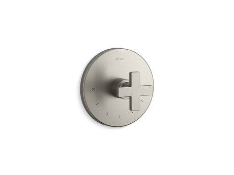Composed® MasterShower® temperature control valve trim with cross handle