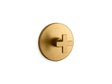 Composed® MasterShower® temperature control valve trim with cross handle