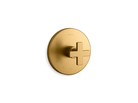 Composed® MasterShower® temperature control valve trim with cross handle