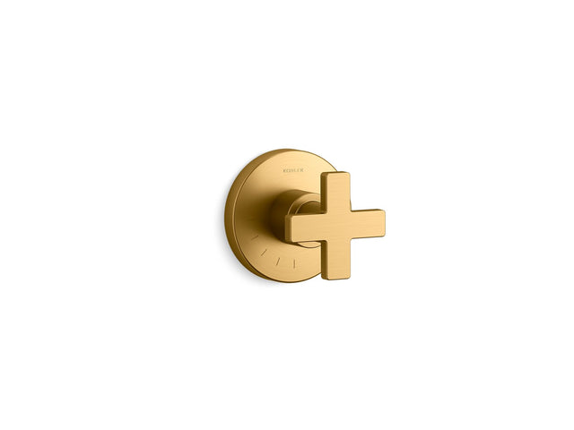 Composed® MasterShower® volume control valve trim with cross handle