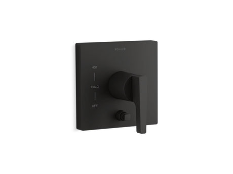 Honesty® Rite-Temp® valve trim with push-button diverter