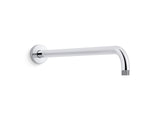 Statement® 19" wall-mount single-function rainhead arm and flange