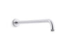 Statement® 19" wall-mount single-function rainhead arm and flange