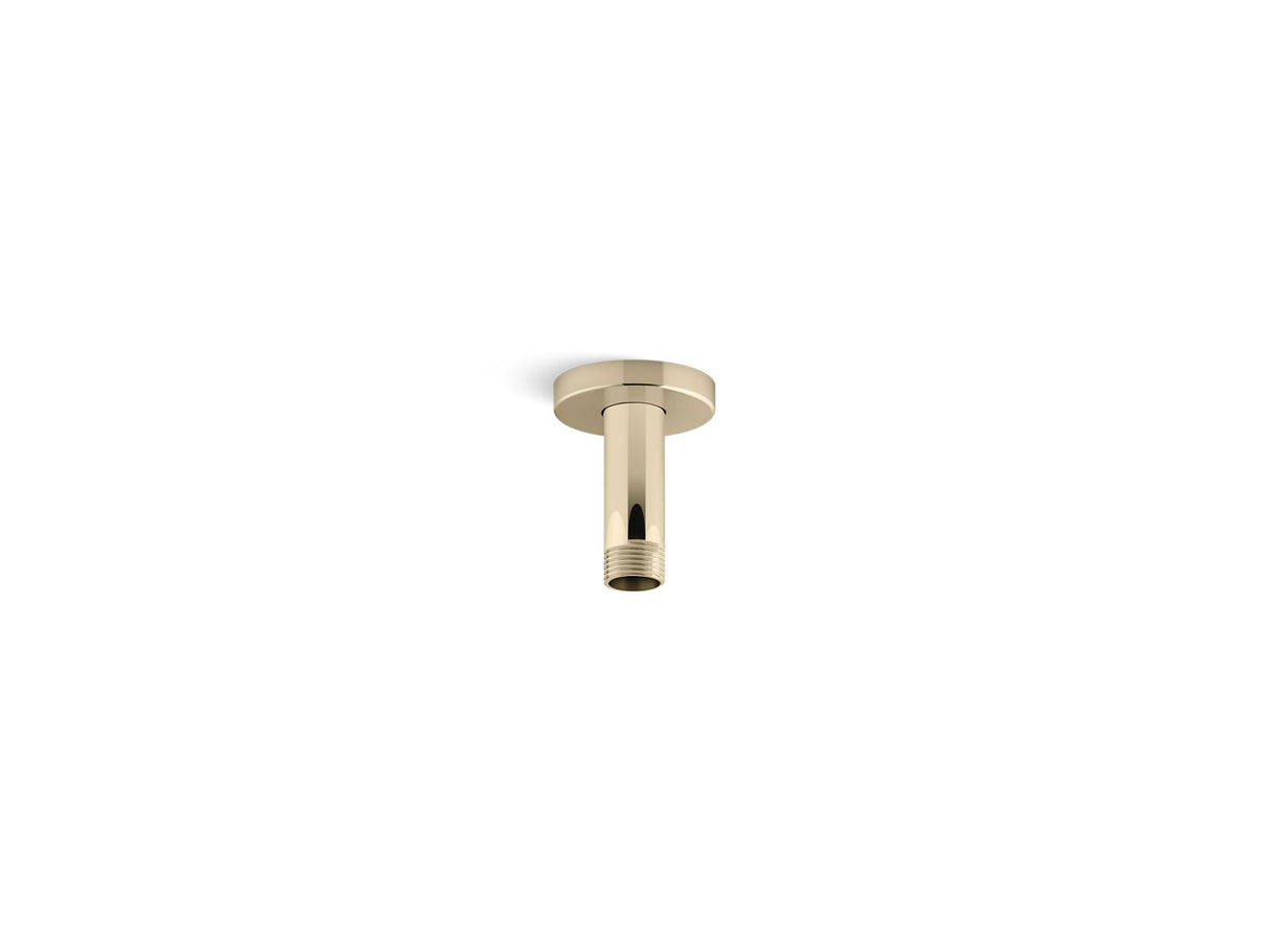 Statement® 3" ceiling-mount single-function rainhead arm and flange