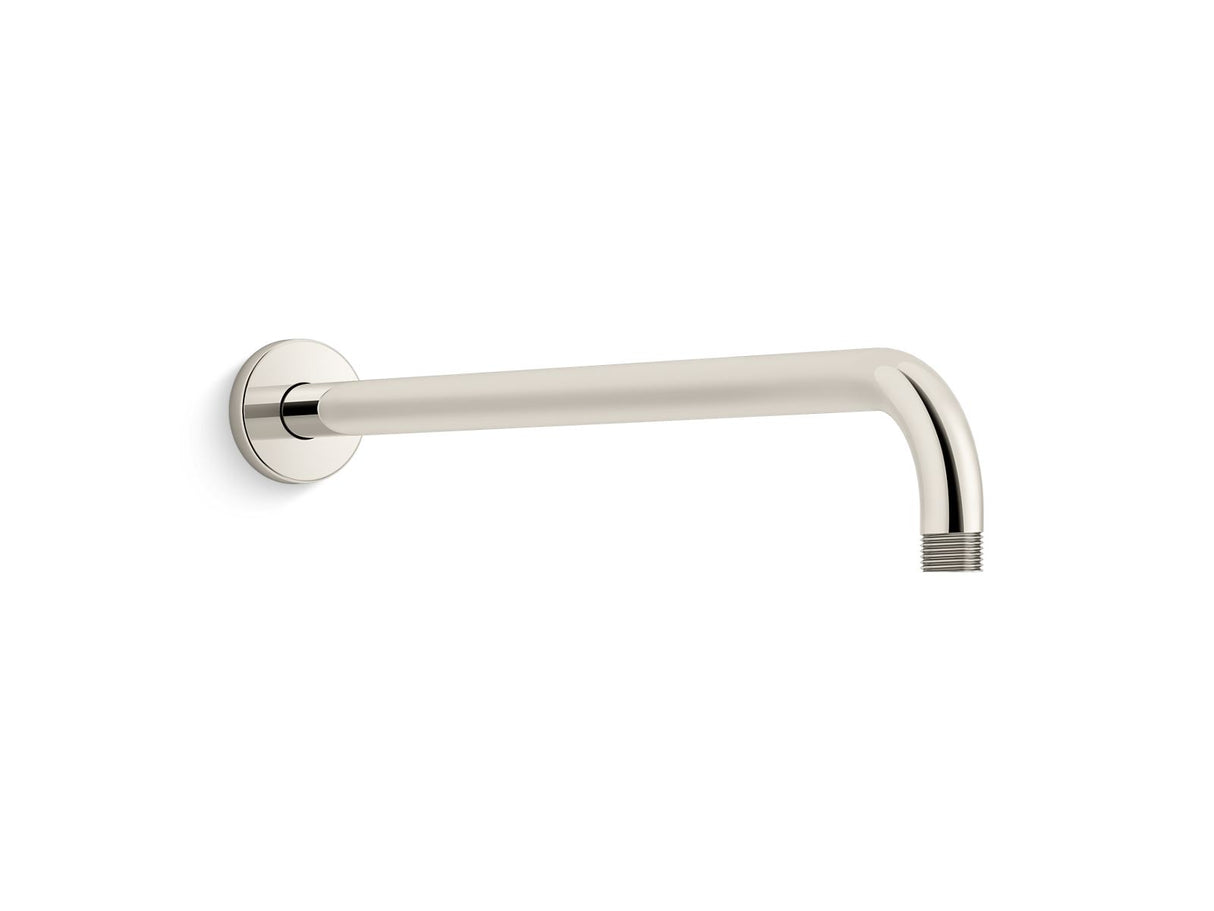 Statement® 19" wall-mount single-function rainhead arm and flange