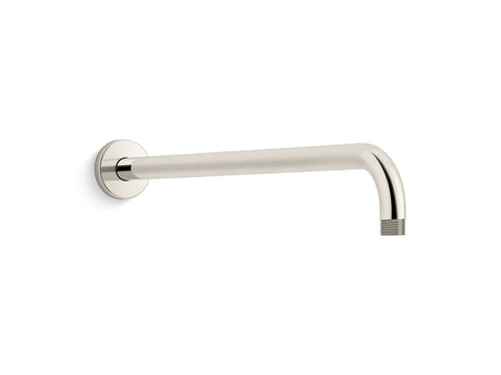 Statement® 19" wall-mount single-function rainhead arm and flange