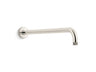 Statement® 19" wall-mount single-function rainhead arm and flange