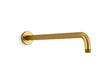 Statement® 19" wall-mount single-function rainhead arm and flange