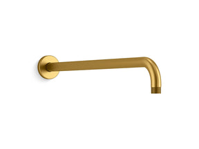 Statement® 19" wall-mount single-function rainhead arm and flange