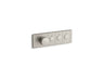 Anthem® Three-outlet recessed mechanical thermostatic valve control