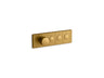 Anthem® Three-outlet recessed mechanical thermostatic valve control