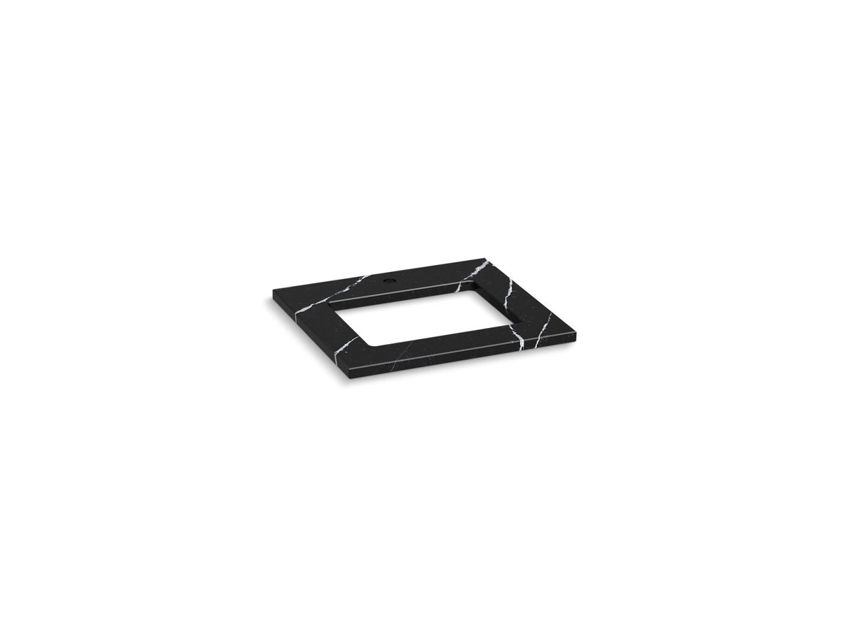 Silestone® 25" quartz vanity top with rectangular cutout