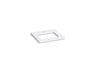 Silestone® 25" quartz vanity top with rectangular cutout