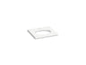 Silestone® 25" quartz vanity top with oval cutout