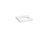 Silestone® 25" quartz vanity top with oval cutout