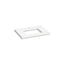 Silestone® 31" quartz vanity top with rectangular cutout