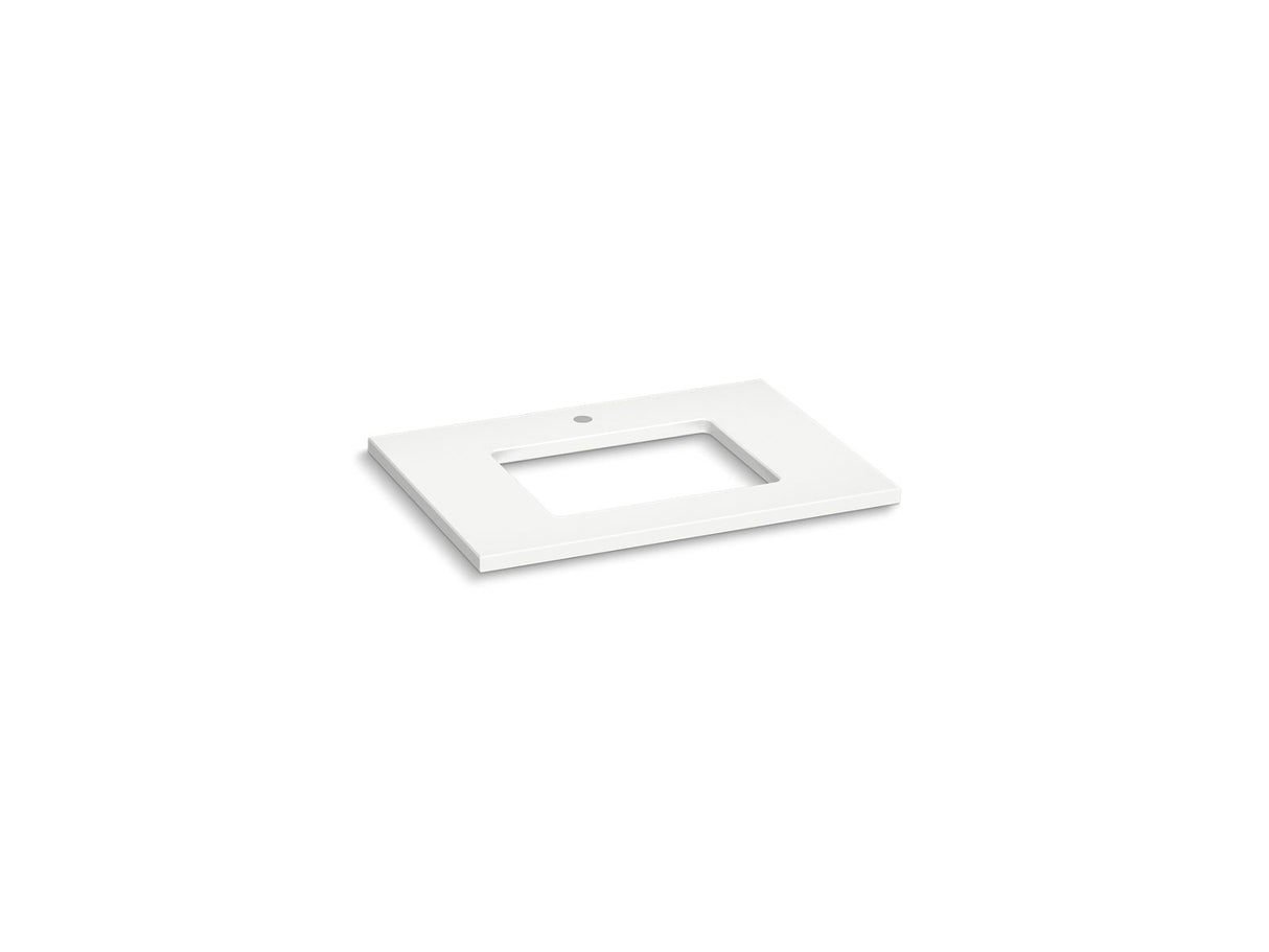 Silestone® 31" quartz vanity top with rectangular cutout