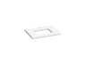 Silestone® 31" quartz vanity top with rectangular cutout