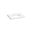 Silestone® 31" quartz vanity top with oval cutout
