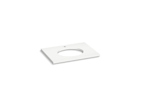 Silestone® 31" quartz vanity top with oval cutout
