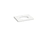 Silestone® 31" quartz vanity top with oval cutout