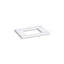 Silestone® 31" quartz vanity top with rectangular cutout