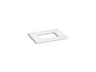 Silestone® 31" quartz vanity top with rectangular cutout