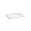 Silestone® 37" quartz vanity top with oval cutout