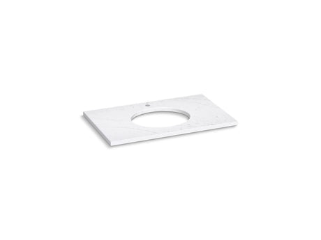 Silestone® 37" quartz vanity top with oval cutout