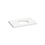 Silestone® 37" quartz vanity top with oval cutout