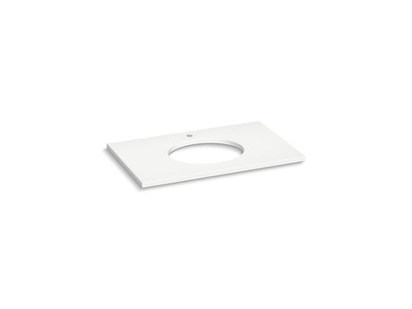 Silestone® 37" quartz vanity top with oval cutout