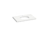 Silestone® 37" quartz vanity top with oval cutout