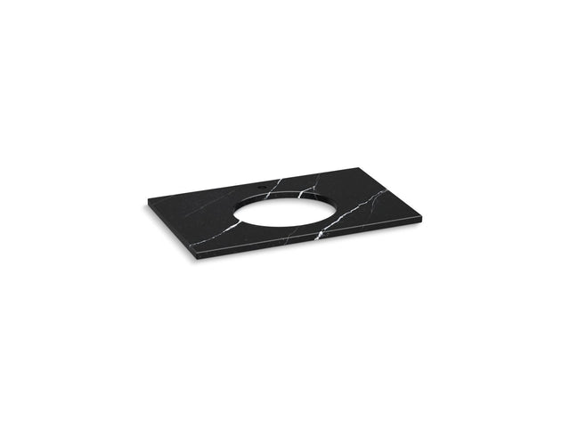 Silestone® 37" quartz vanity top with oval cutout