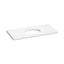 Silestone® 49" quartz vanity top with oval cutout