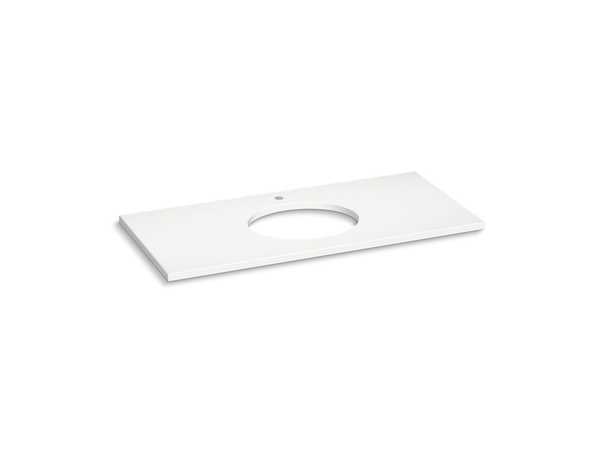 Silestone® 49" quartz vanity top with oval cutout